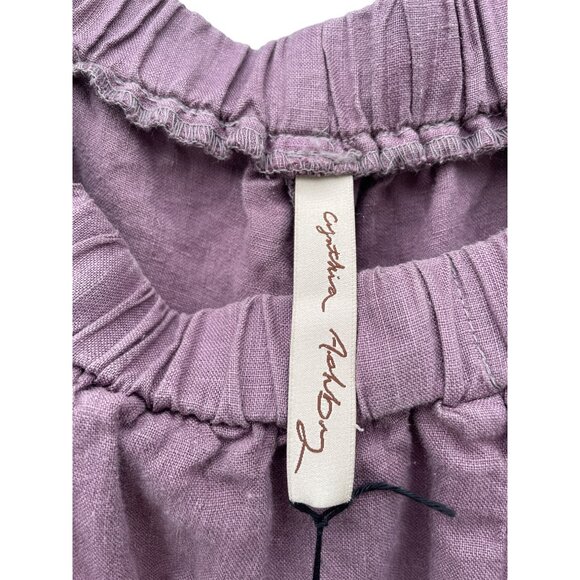 Cynthia Ashby women’s Large L Linen Lavander Pants Lagenlook Art to Wear - Picture 11 of 16